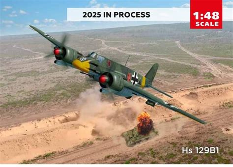 148 Henschel Hs129b 1 By Icm Models Box Art Release In 2025