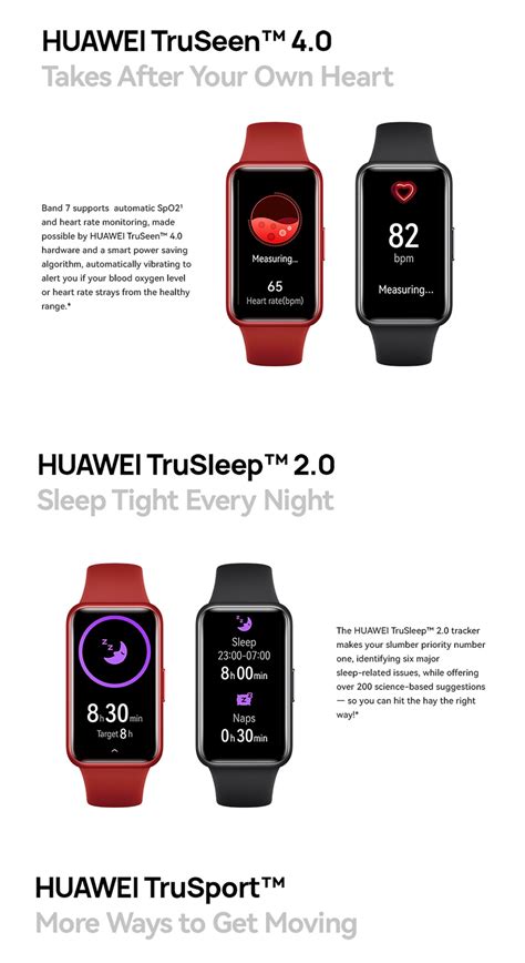 HUAWEI Band 7 Smartwatch Health and Fitness Tracker | Stress Monitoring ...