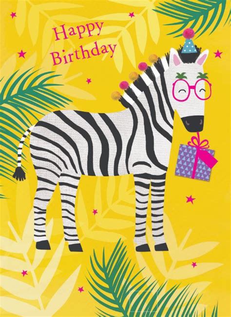 Zebra Birthday Cards