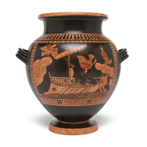 Greek Stamnos Vase - Odysseus & Sirens - Small – The Getty Store