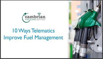 Ways Telematics Improve Fuel Management Video Cambrian News