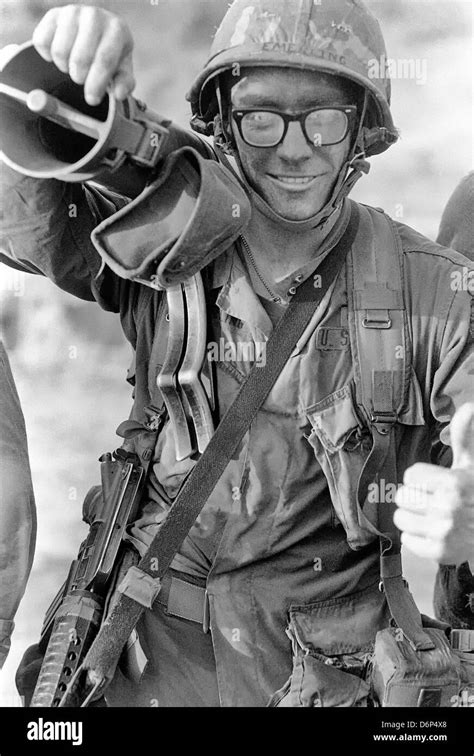 A Us Infantryman Carries A 90mm M67 Recoilless Rifle During The