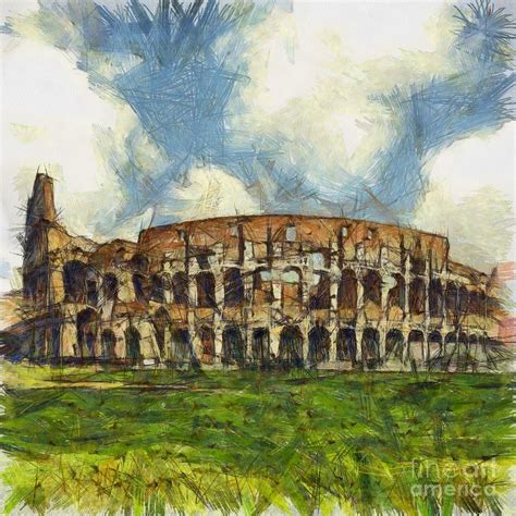 Colosseum Pencil Sketch: Capturing the Grandeur with Simple Strokes