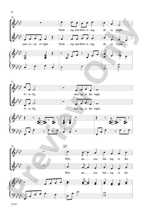 Firefly 2 Part Choral Octavo Andy Beck Digital Sheet Music Download