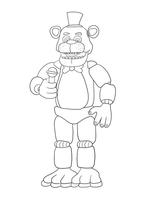 Dibujos Para Colorear De Freddy Imprimibles Gratis Para Niг Os Y