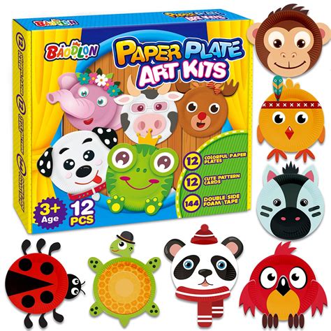 Amazon.com: BAODLON Arts and Crafts Kits for Kids, 12 Pack Simple