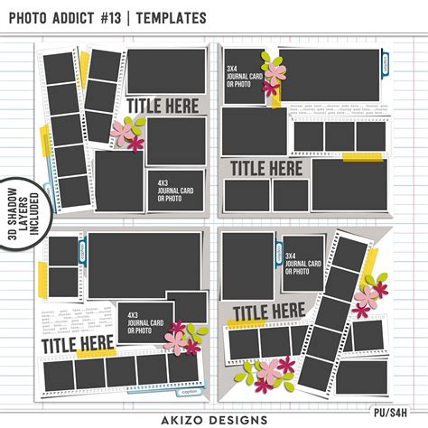 Sale Photo Addict Recycle Templates Akizo Designs