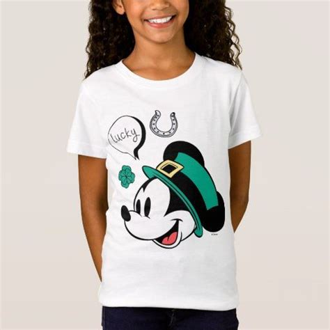 Mickey Mouse | Lucky You T-Shirt | Zazzle | Shirts, Colorful shirts, T ...