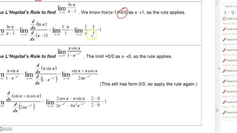 Calculus Conundrums Limits 10 Lhopitals Rule Part 1 Youtube