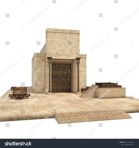 Solomons Temple On White 3d Illustration Stock Illustration 1017588817 ...