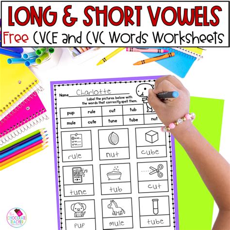 Cvce Cvc Words Phonics Worksheets Long And Short Vowels Free Made By Teachers