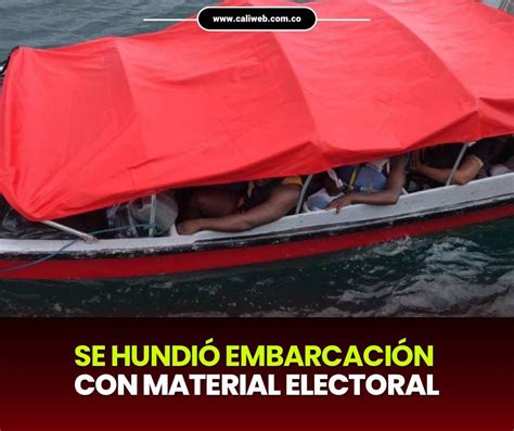 Se Hundi Embarcaci N Con Material Electoral