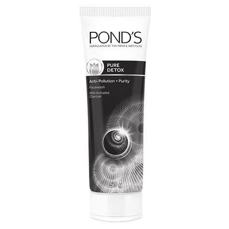 Pond S Pure Detox Anti Pollution Purity Face Wash With Activated