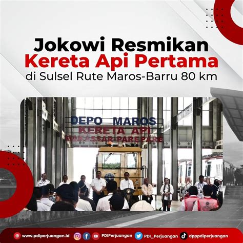 Pdi Perjuangan On Twitter Jokowi Resmikan Kereta Api Pertama Di