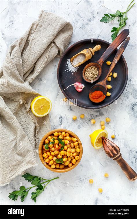 Spicy chickpeas snack Stock Photo - Alamy