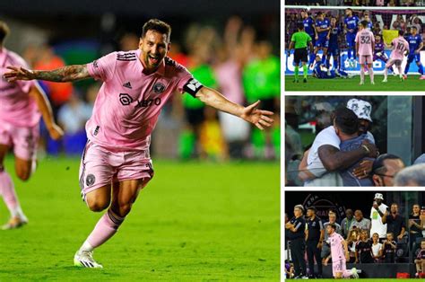 Así Fue El Debut De Messi Con El Inter Miami Ante Cruz Azul Abrazo Con Una Leyenda El Gesto