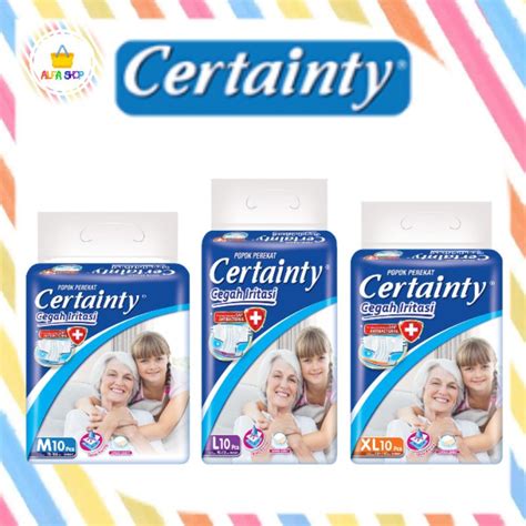 Jual CERTAINTY POPOK PEREKAT DEWASA M10 L10 XL10 M8 L7 XL6 KEMASAN