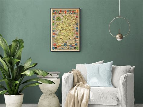 Historical Map of the History of Ireland Irish Map Art Print - Etsy