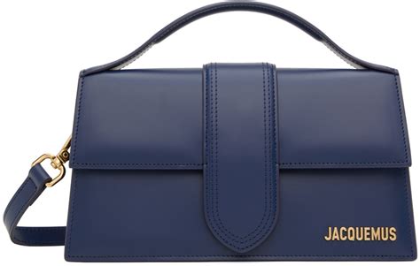 Navy Le Raphia Le Grand Bambino Bag By Jacquemus On Sale