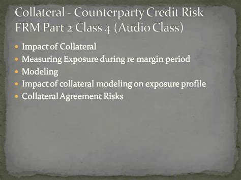 Collateral Counterparty Credit Risk YouTube