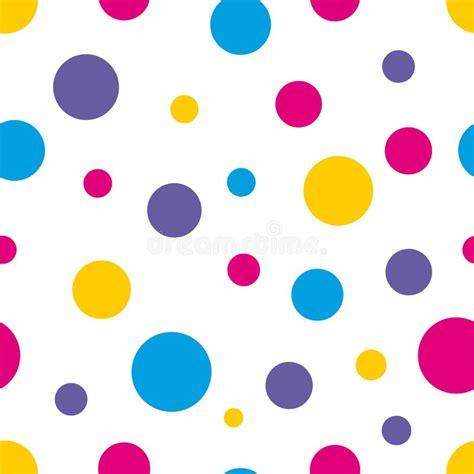 Geometric Seamless Patterns Squares Polka Dots Stock Vector