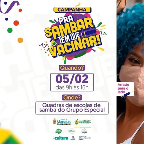 Escolas de samba mobilizam comunidades para vacinação neste sábado 05