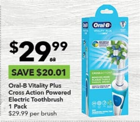 Oral B Vitality Plus Cross Action Powered Electric Toothbrush 1 Pack