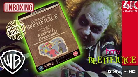 Beetlejuice 4k UltraHD Blu-ray hmv limited edition unboxing. The ...