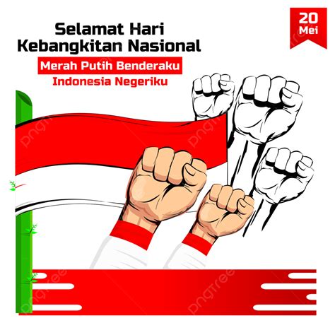 National Awakening Day White Transparent Indonesian National Awakening