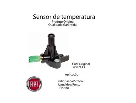 Sensor Temperatura Agua Palio Siena Uno Fire 46824133 FIAT Outros