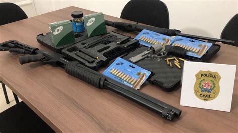 Polícia Civil Apreende Armas E Munições Durante Cumprimento De Mandado