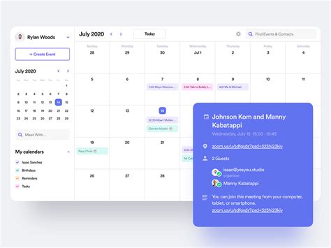 Calendar Desktop App by Isaac Sanchez on Dribbble