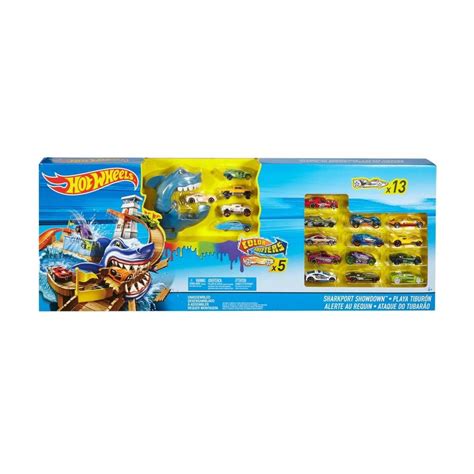Pista de Carreras Hot Wheels Playa Tiburón con 18 Vehículos a precio de socio Sams Club en línea