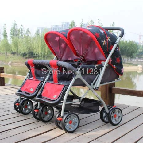 Super Cool Twin Baby Pram Stroller With Two Seats In Row Rocking Baby ...