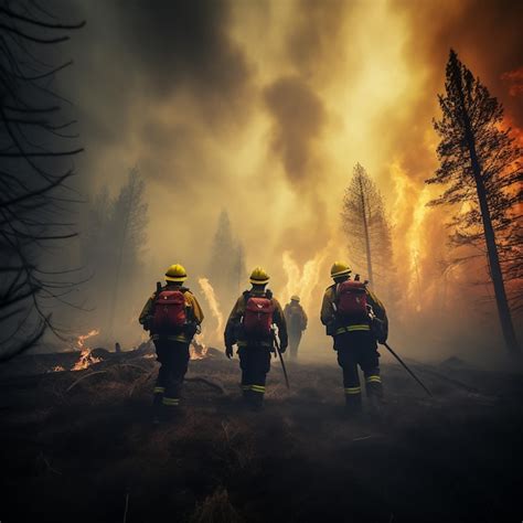 Brigadas Forestales Combaten Un Incendio En La Patagonia Argentina