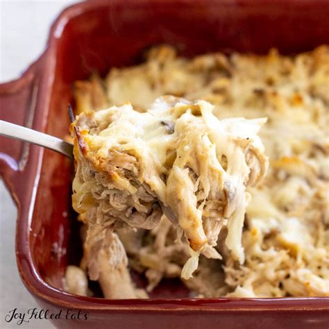 Keto Chicken Mushroom Casserole | Creamy Low Carb Recipe