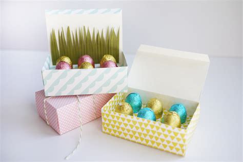 Printable Mini Easter Egg Treat Boxes