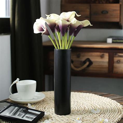 Simple Modern Matte Black Ceramic Vase Flower Vases Ceramic Flowers