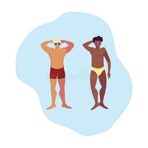 Gay Men Swimsuit Stock Illustrations Gay Men Swimsuit Stock
