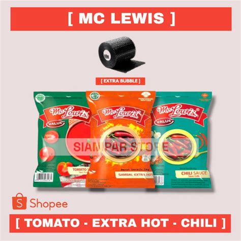 Jual MC LEWIS Saus Sambal Extra Hot Chili Tomat Pck Kg Gratis Pengemasan Dengan Bubble