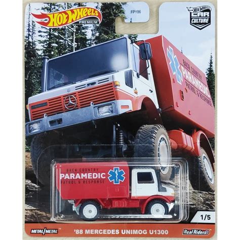 Hot Wheels Premium 88 Mercedes Benz Unimog U 1300 HW 1988 U1300 Car Culture Wild Terrain