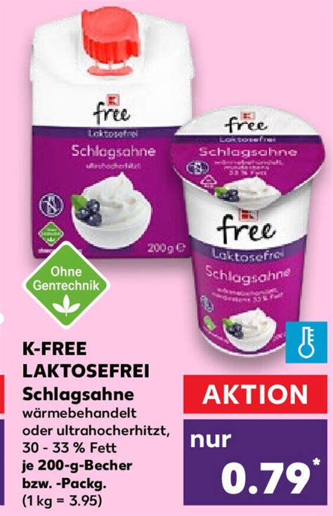 K Free Laktosefrei Schlagsahne 200g Angebot Bei Kaufland