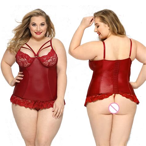 Sexy Girl Hot Red Corset Top Lingerie Plus Size Lingerie Sexy Fat Women