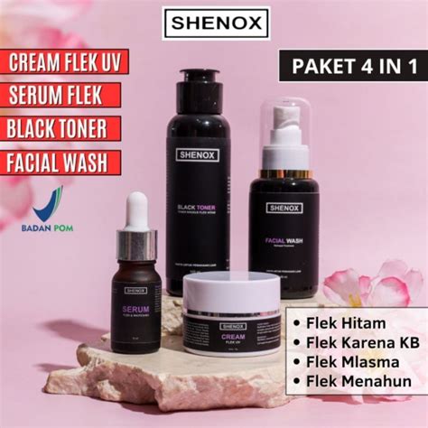 Jual Paket 4 In 1 Shenox Skincare Flek Hitam Tebal Dan Menahun Skincare