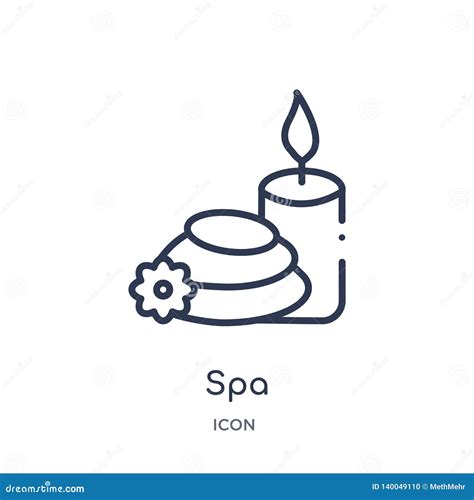 Linear Spa Icon From Beauty Outline Collection Thin Line Spa Vector