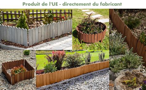 Bogateco Rollborder De Rail En Bois Cm Sapin Cl Ture Du