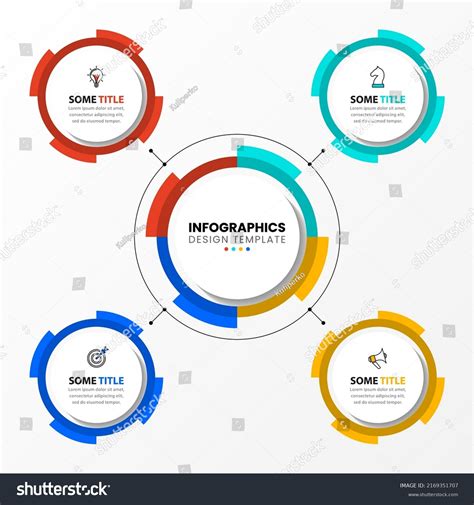 Infographic Template Icons 4 Options Steps Stock Vector (Royalty Free ...