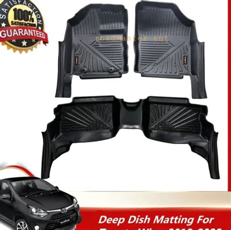 Deep Dish Matting 5D Fully Extended For Toyota Wigo 2017 2024 Floor