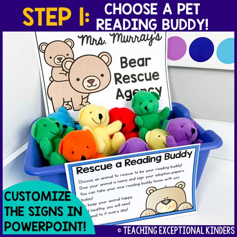 Rescue a Reading Buddy Bear Themed - Teaching Exceptional Kinders