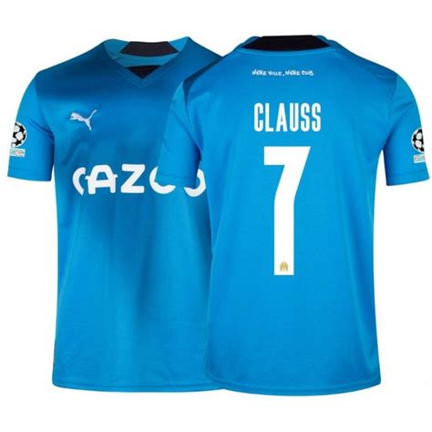 Maillot Om Third Ucl Clauss Foot Soccer Pro